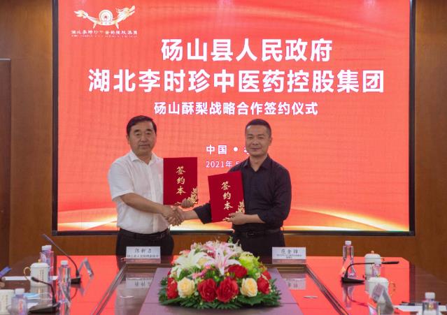 碭山縣政府與湖北李時珍控股集團達成碭山酥梨戰略合作