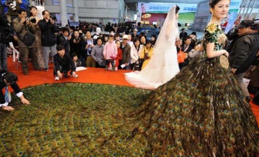 世界上最貴的婚紗 售價1200萬美元 鑲嵌1000顆鉆石 總重達150克拉