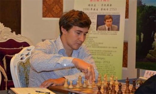 年齡最小的男子國(guó)際象棋特級(jí)大師 12歲的謝爾蓋·卡爾亞金