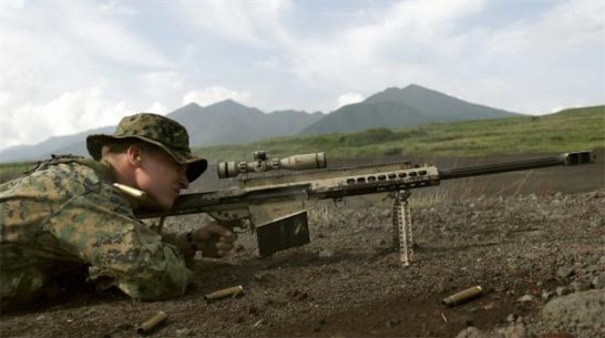 世界上射程最遠的狙擊槍 巴雷特M82A1射程可以達到1500米