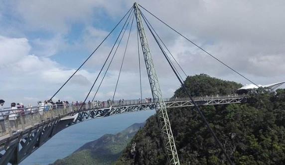 世界最高的觀光橋馬來(lái)西亞天空之橋 整個(gè)橋被“吊”在海拔687米高空