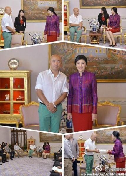 徐崢見泰總理英拉著裝被批不重禮儀,指其挽袖敞胸有損中國人國際形象