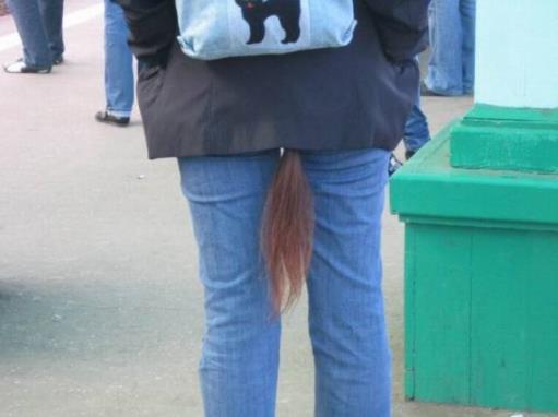 這尾巴真的很長(zhǎng),好吧,是頭發(fā)。