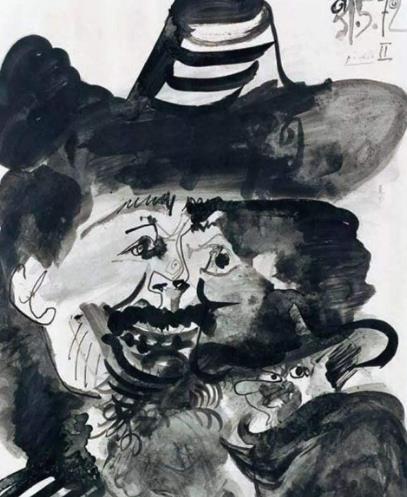 畢加索十大名畫排行榜,《畫家與模特》第九,一般人看不懂