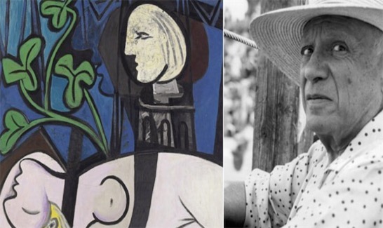 畢加索最貴的畫排名 《裸體、綠葉和半身像》價(jià)值106,500,000美元