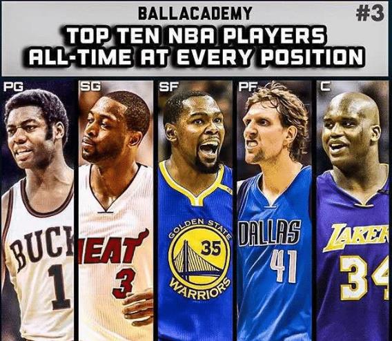 美媒排出10套NBA籃球巨星陣容 邁克爾-喬丹那組最強?簡直欺負人