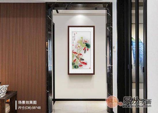 玄關裝飾畫掛什么好?名家手繪國畫作品掛家,吉祥又好看