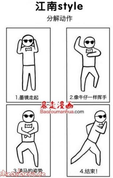 江南style(Gangnam Style)舞蹈教學:鳥叔江南Style騎馬舞分解教學圖解