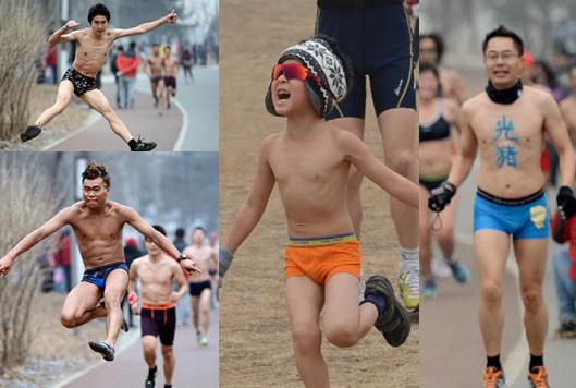 閃開,光豬來(lái)了!北京光豬節(jié)“裸跑”大軍奇葩造型引網(wǎng)友爆笑