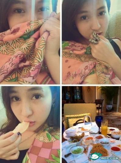 郭美美網上再炫富：曬自拍坐寶馬車火辣性感照