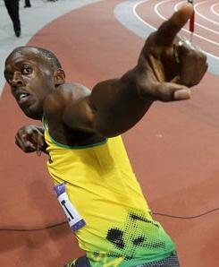 閃電博爾特100米衛冕 9秒63再創奧運紀錄