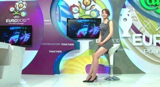 美女主播鄭仁英成歐洲足球女神，韓國美女主播鄭仁英個人資料圖片