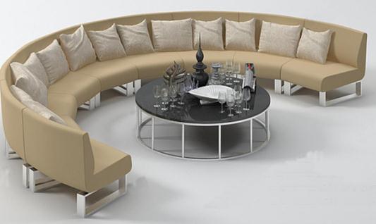 半圓形卡座沙發的特點是什么？