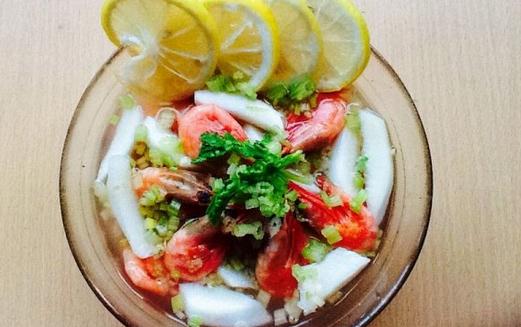 開(kāi)胃蜜醋北極蝦的做法