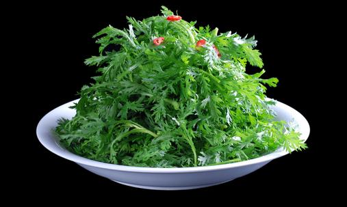 增食欲又爽口的食譜:堅果蒜泥拌茼蒿