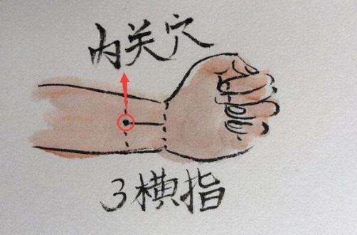 人體與生帶有自強的按鈕 推拿按摩4大穴位強身健體